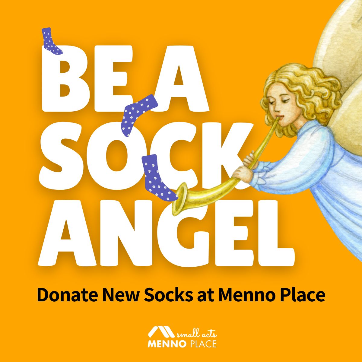 Donate New Socks At Menno Place